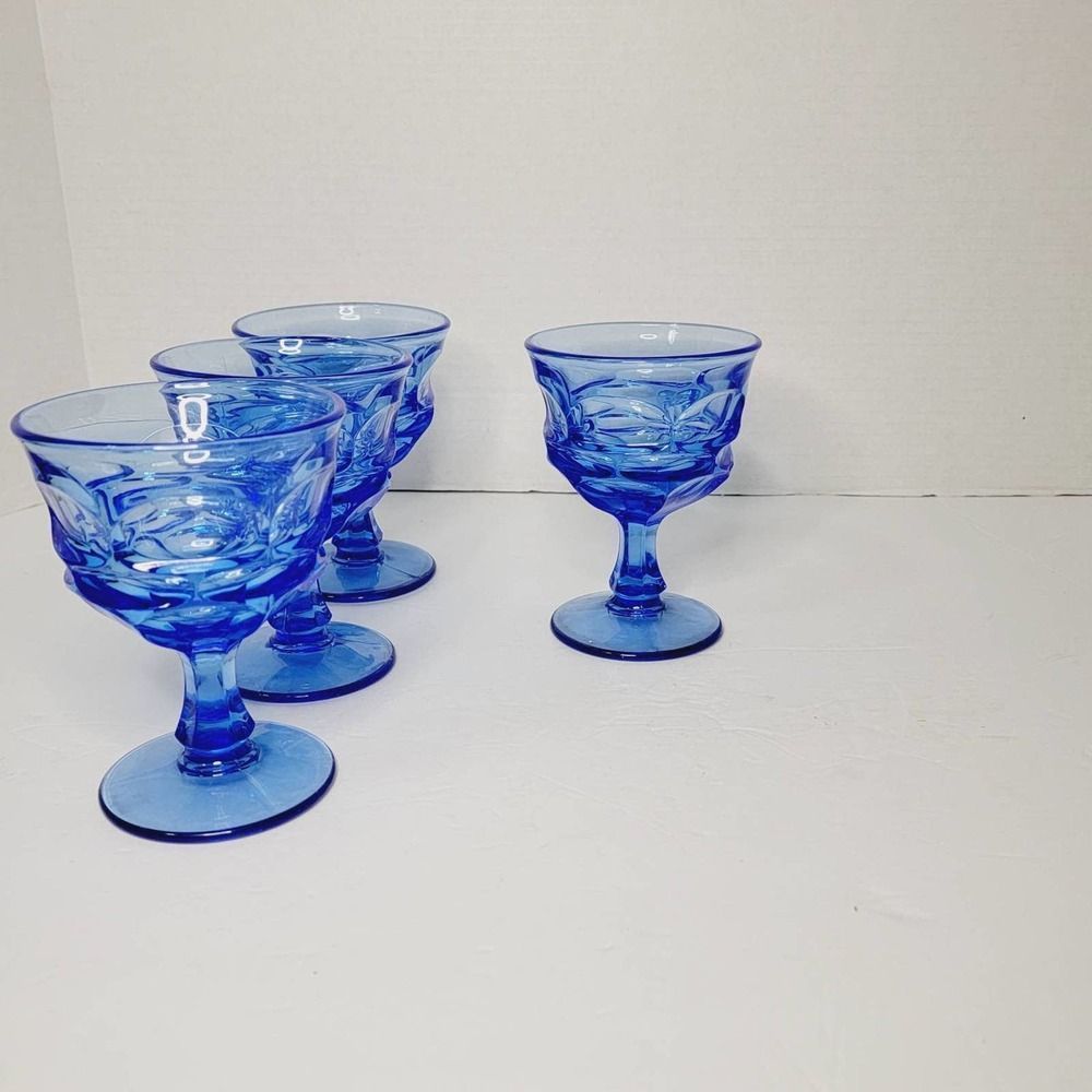 4 Blue HFM Fostoria Argus Sherberts- Henry Ford Museum - Picture 4 of 4